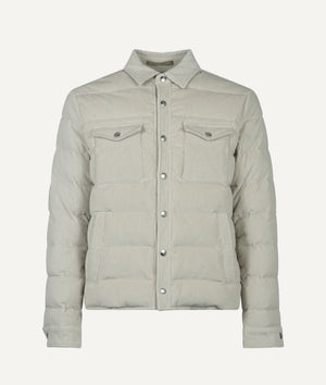 Eleventy - Down Jacket in Cotton & Cashmere