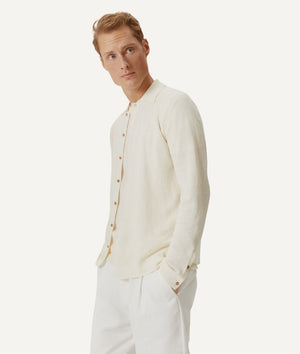 The Linen Cotton Knit Shirt