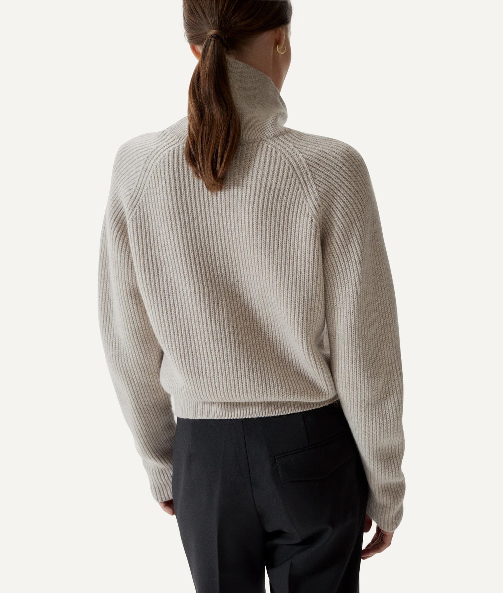 The Merino Wool Cropped High-Neck