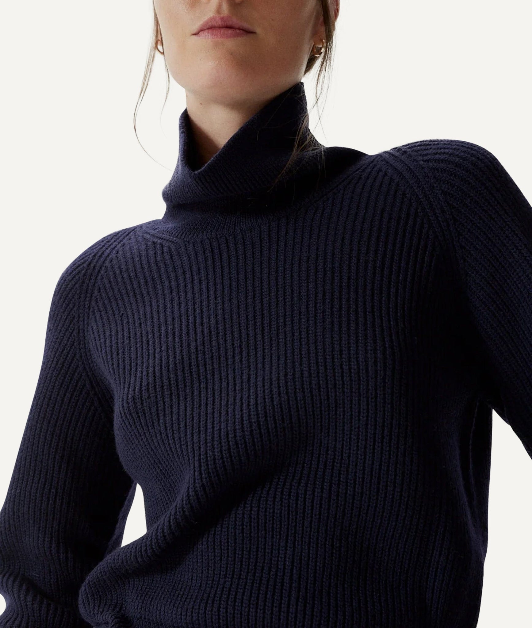 The Merino Wool Cropped High-Neck