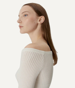 The Merino Wool Off-the-shoulder Top