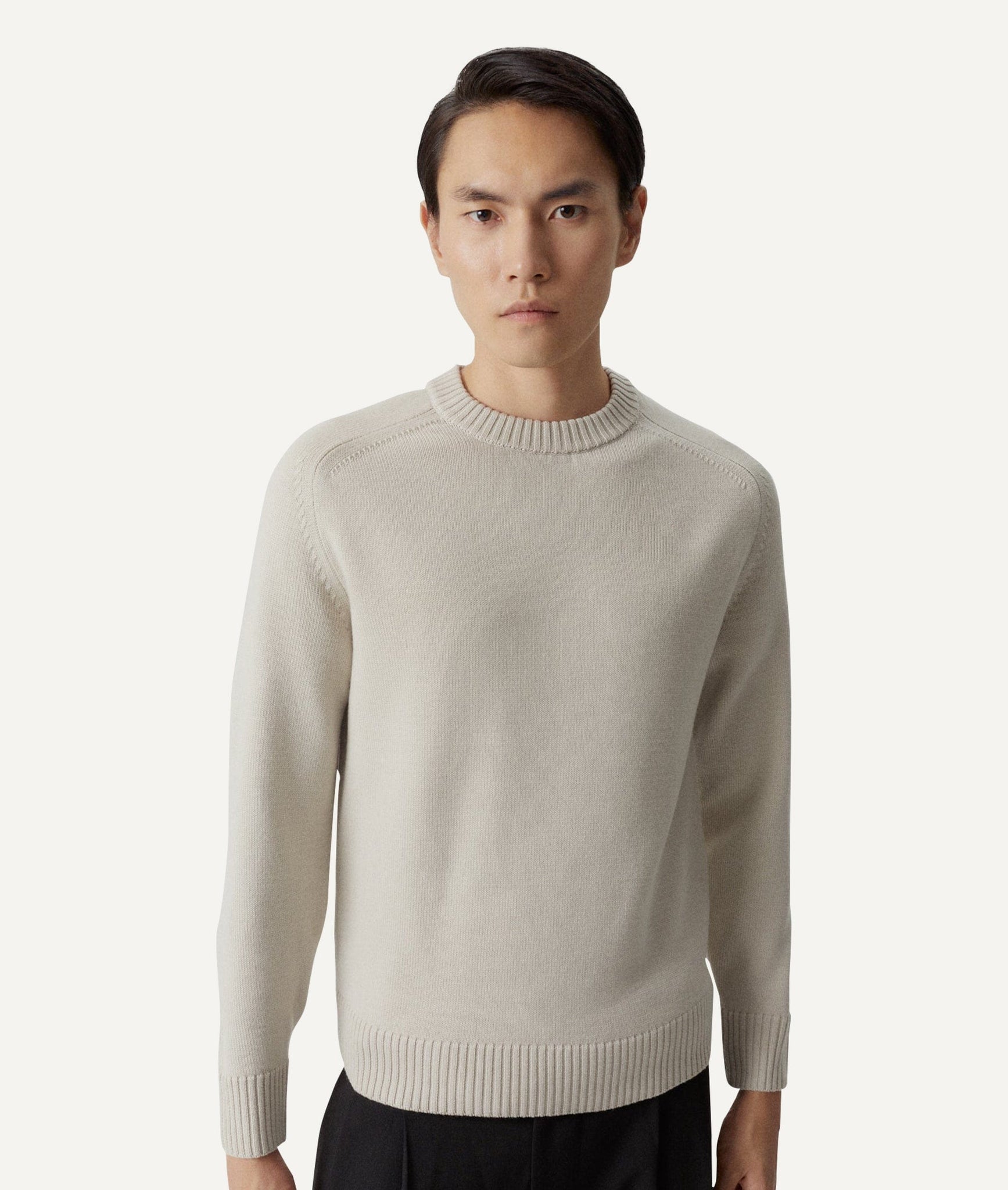 The Merino Wool Saddle Shoulder Sweater