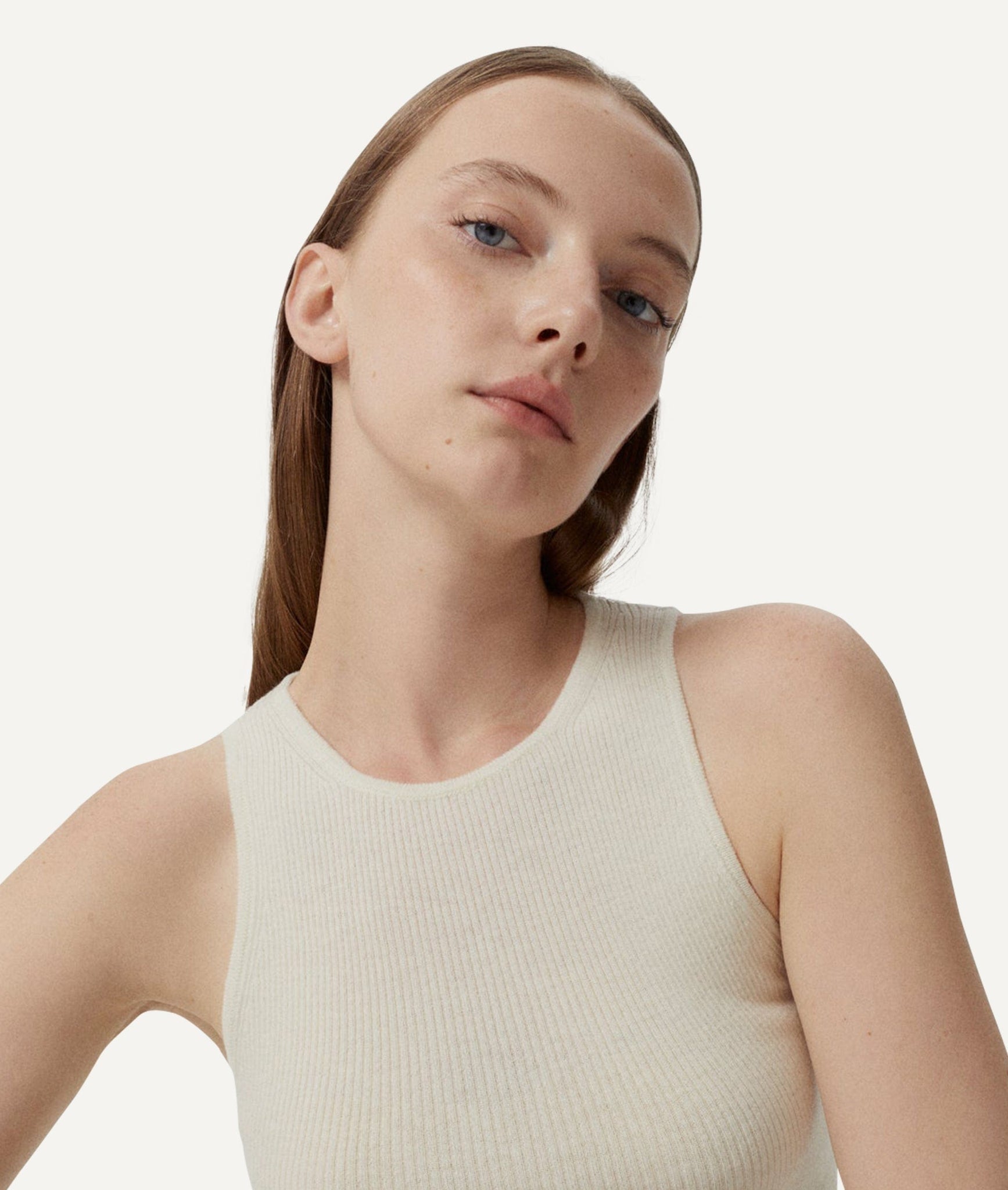 The Ultrasoft Wool Ribbed tank top