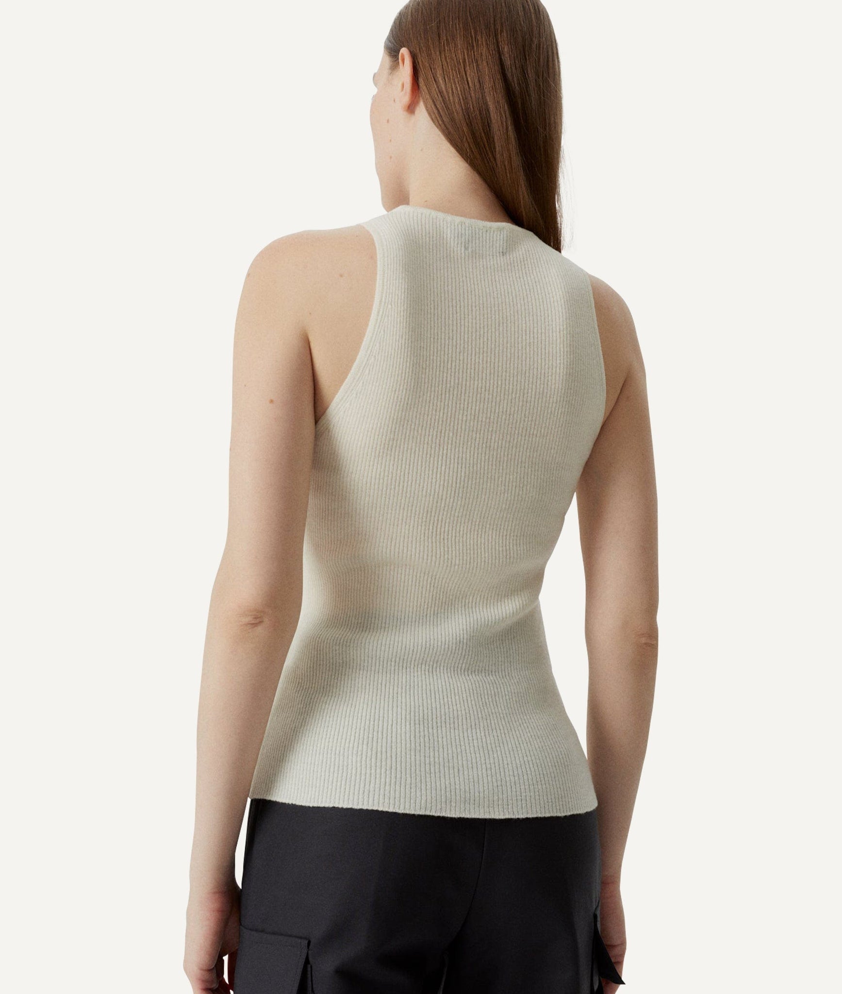 The Ultrasoft Wool Ribbed tank top