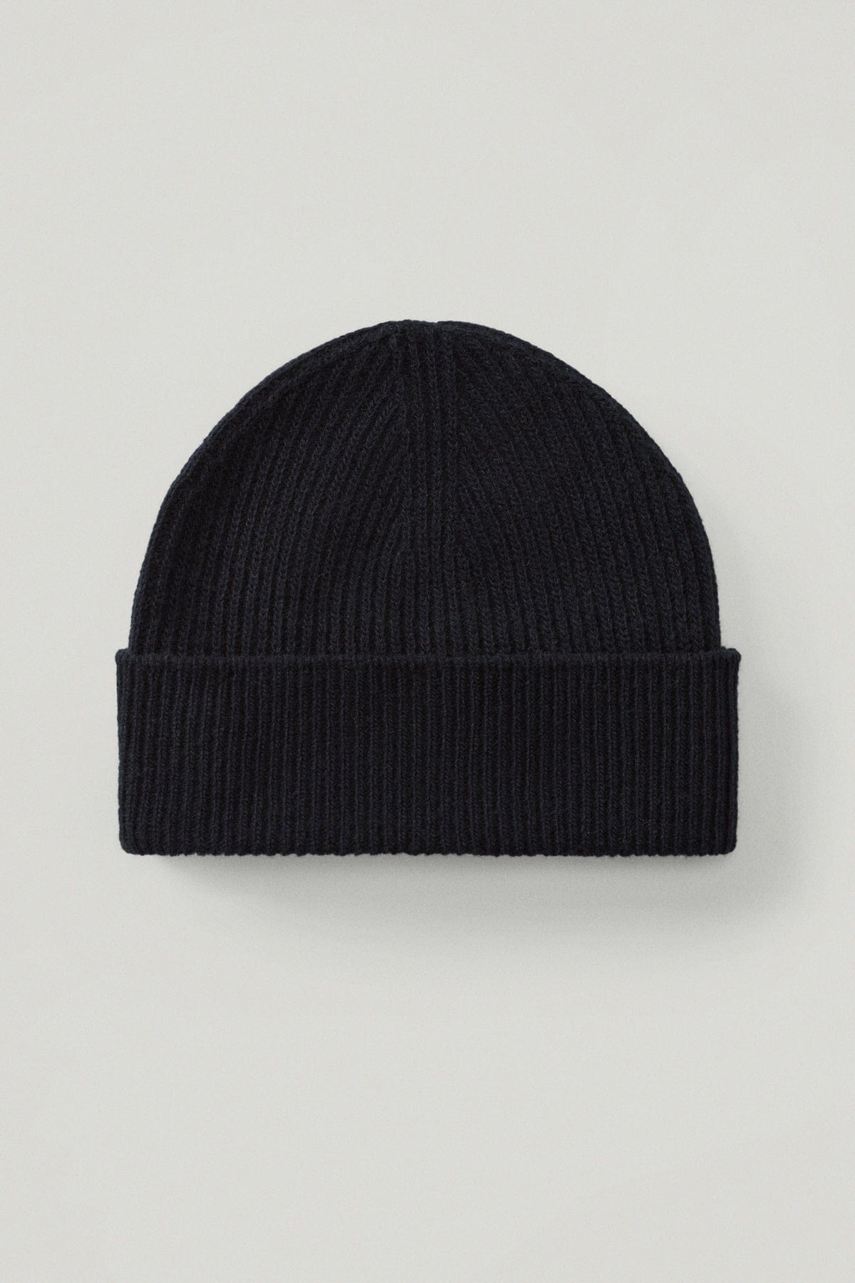 Blue Navy | The Woolen Ribbed Beanie