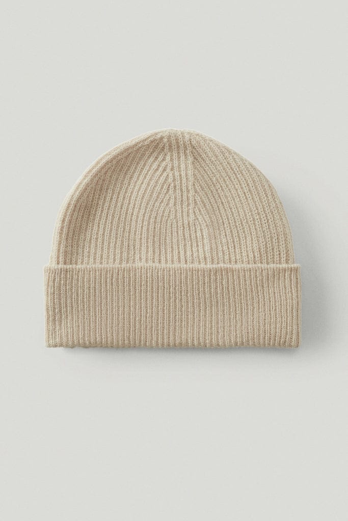 Ecru | The Woolen Ribbed Beanie