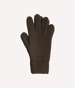 The Woolen Ribbed Gloves For Woman
