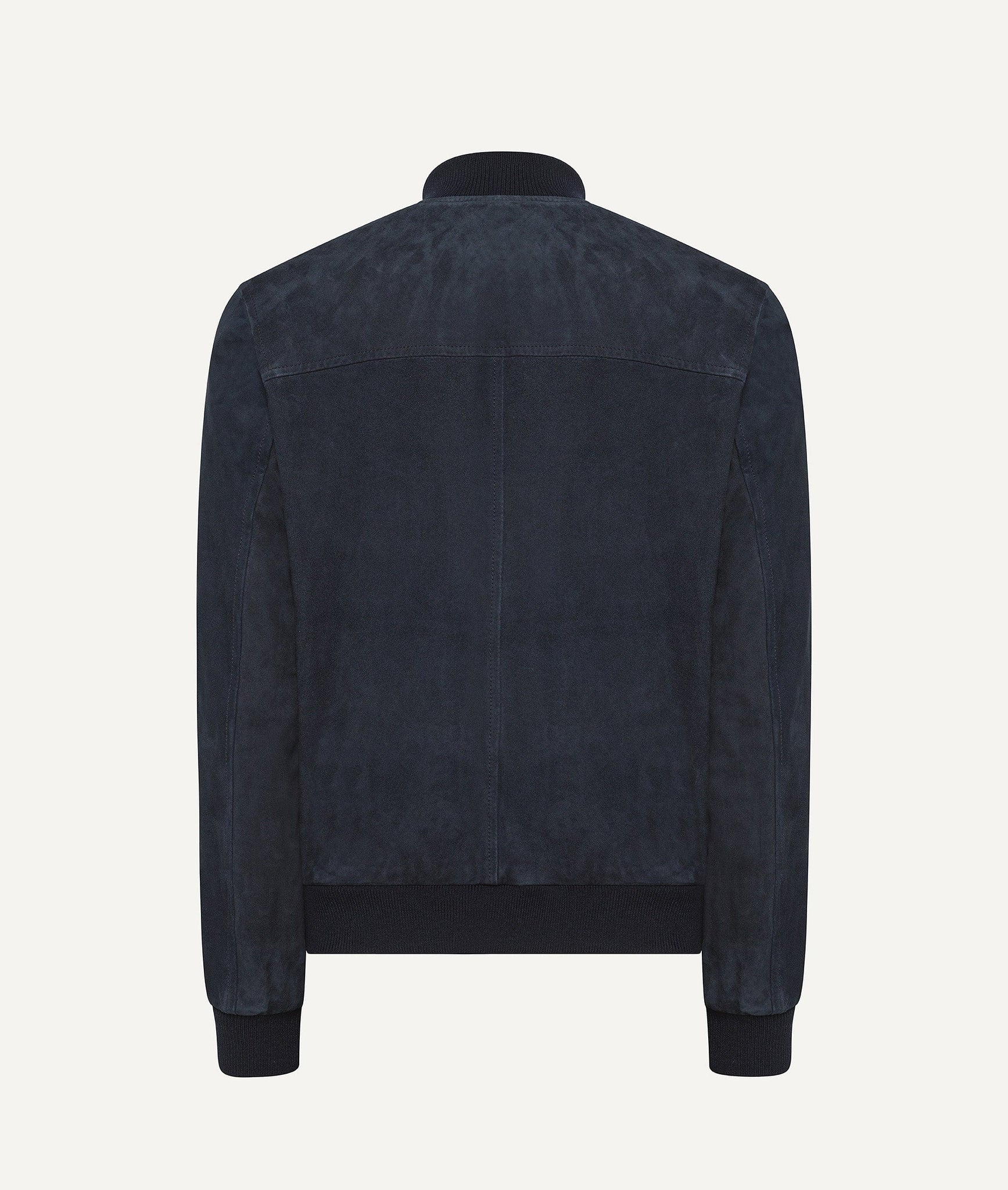 Bomber Jacket in Suede with Cashmere and Wool Lining