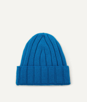 Ribbed Beanie in Cashmere