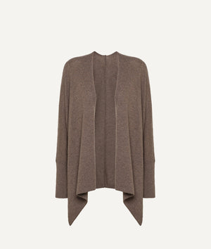 Poncho with Sleeves in Cashmere
