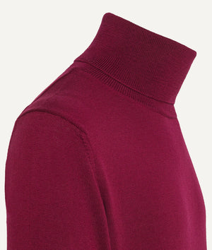 Roll Neck Sweater in Extrafine Merino Wool