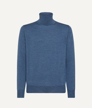 Roll Neck Sweater in Merino Wool