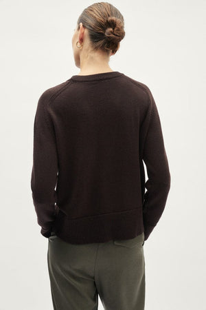 The Merino Wool Boxy Sweater - brown