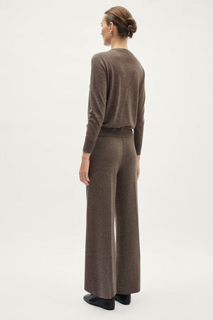 The Ultrasoft Wool Palazzo Pants - brown