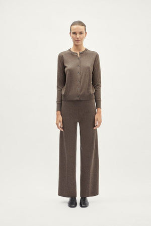 The Ultrasoft Wool Palazzo Pants - brown