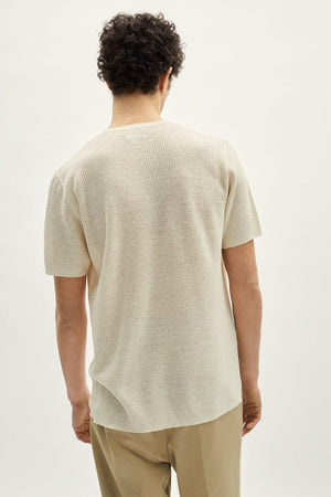 The Linen Cotton Crochet T-Shirt