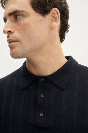 The Ultrasoft Ribbed Polo | Blue