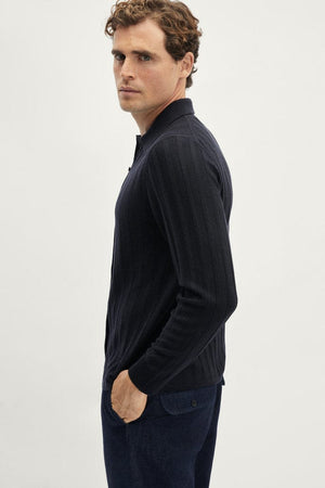 The Ultrasoft Ribbed Shirt - blue