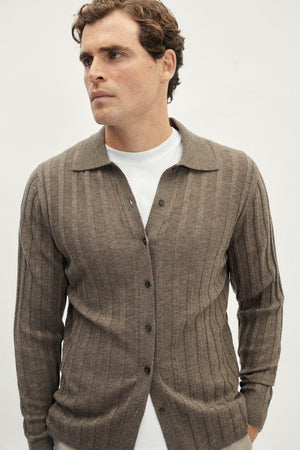 The Ultrasoft Ribbed Shirt - brown