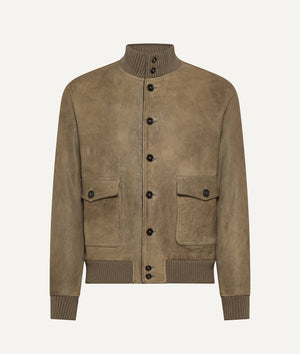 Bomber Jacket in Lambskin