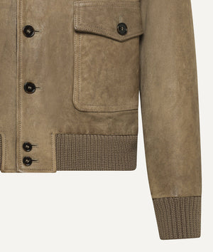 Bomber Jacket in Lambskin