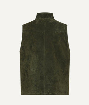 Zip Vest in Suede