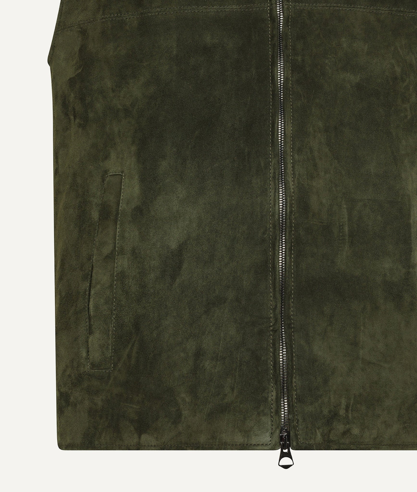 Zip Vest in Suede