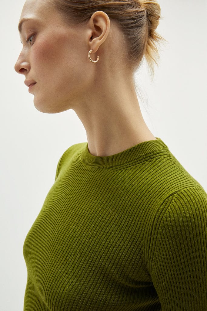 Kiwi Green | The Organic Cotton Ribbed T-Shirt