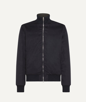 Reversible Bomber Jacket in Wool & Cashmere