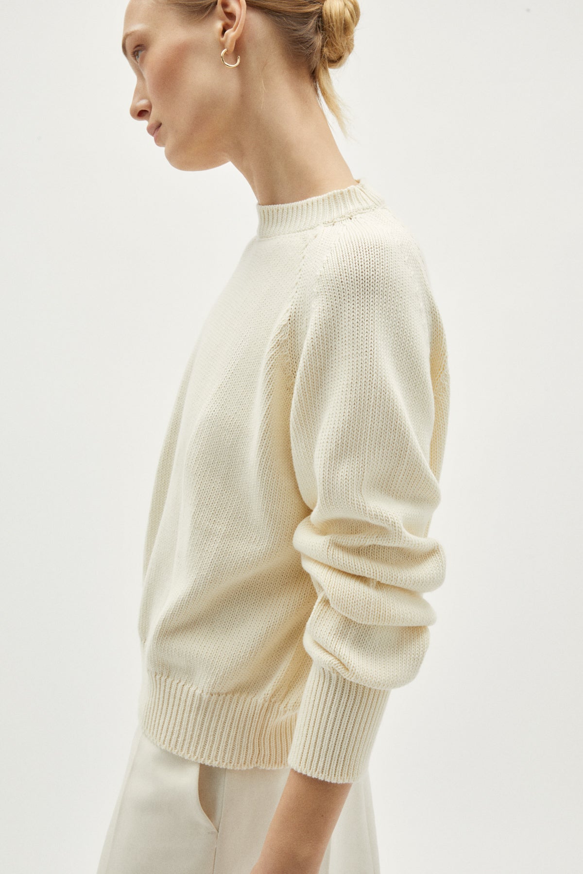 Milk White | The Organic Cotton Tricot Sweater