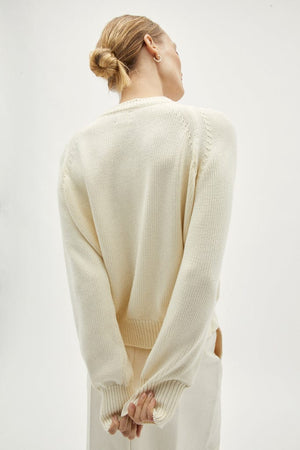 Milk White | The Organic Cotton Tricot Sweater