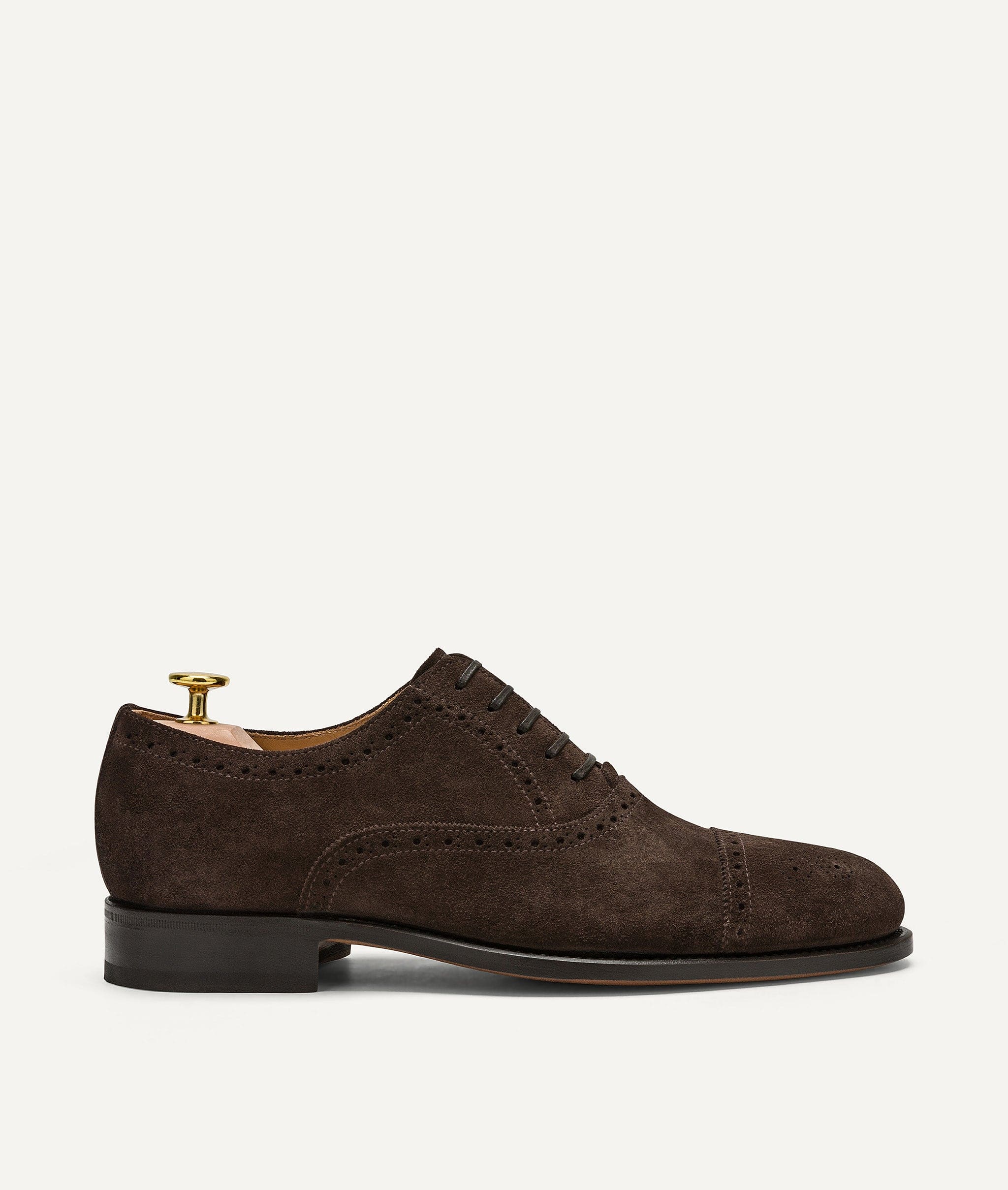 Oxford Half Brogue in Suede – ETIQL