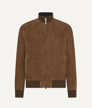 Bomber Jacket in Suede