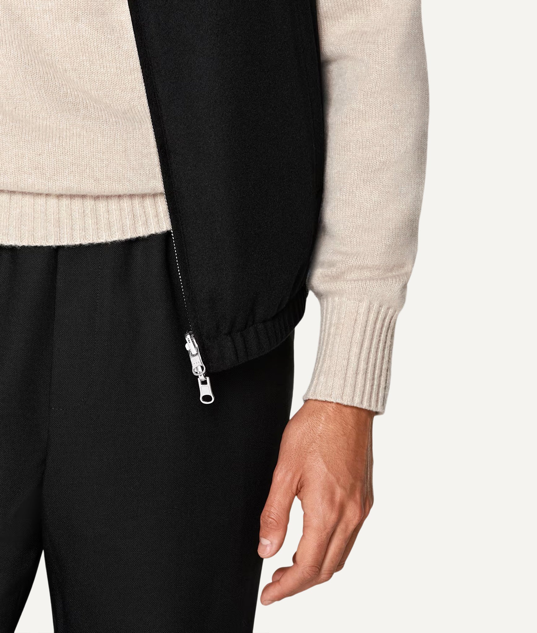 Vest in Piacenza Water-Repellent Cashmere