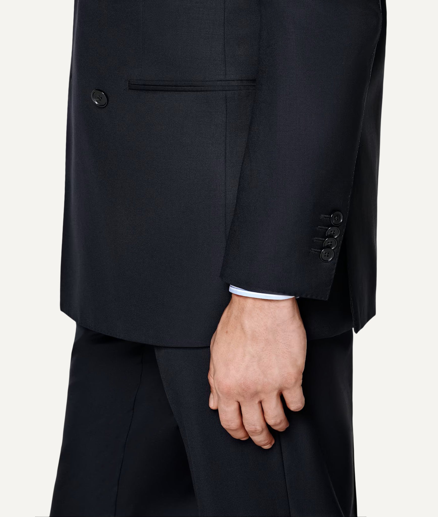 Double-Breasted Suit in Vitale Barberis Canonico Super 110’s Virgin Wool