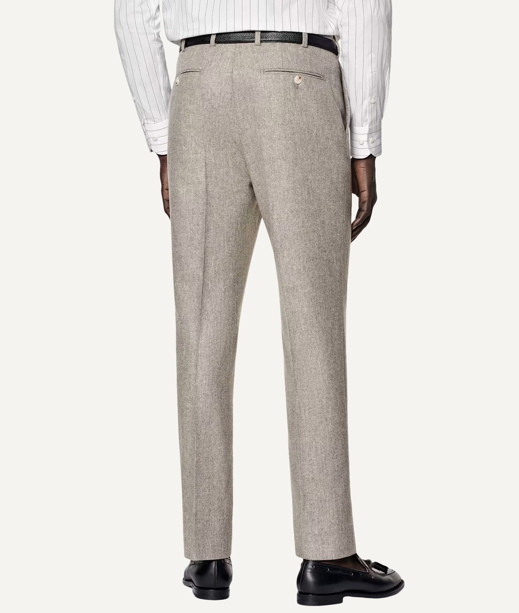 Single-Breasted Suit in Vitale Barberis Canonico Flannel Wool