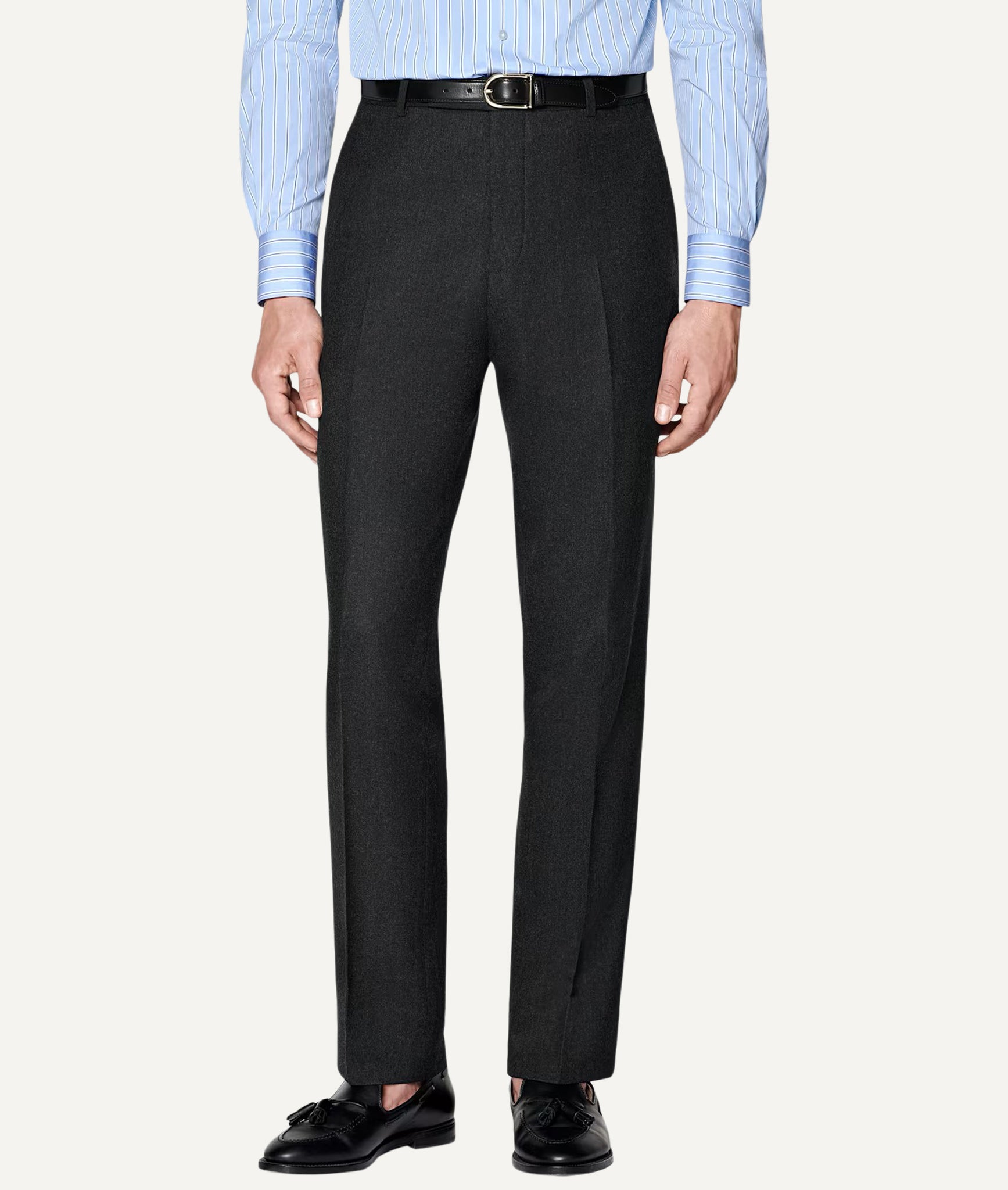 Single-Breasted Suit in Vitale Barberis Canonico Flannel Wool