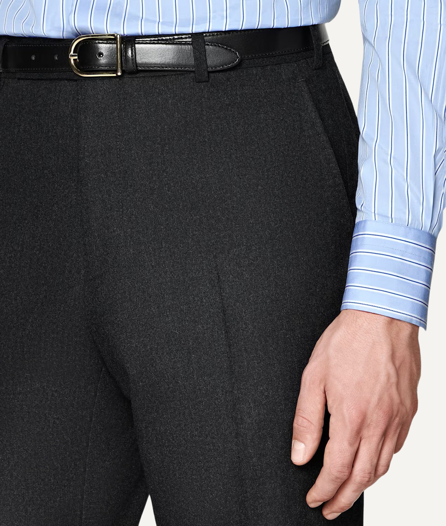 Single-Breasted Suit in Vitale Barberis Canonico Flannel Wool