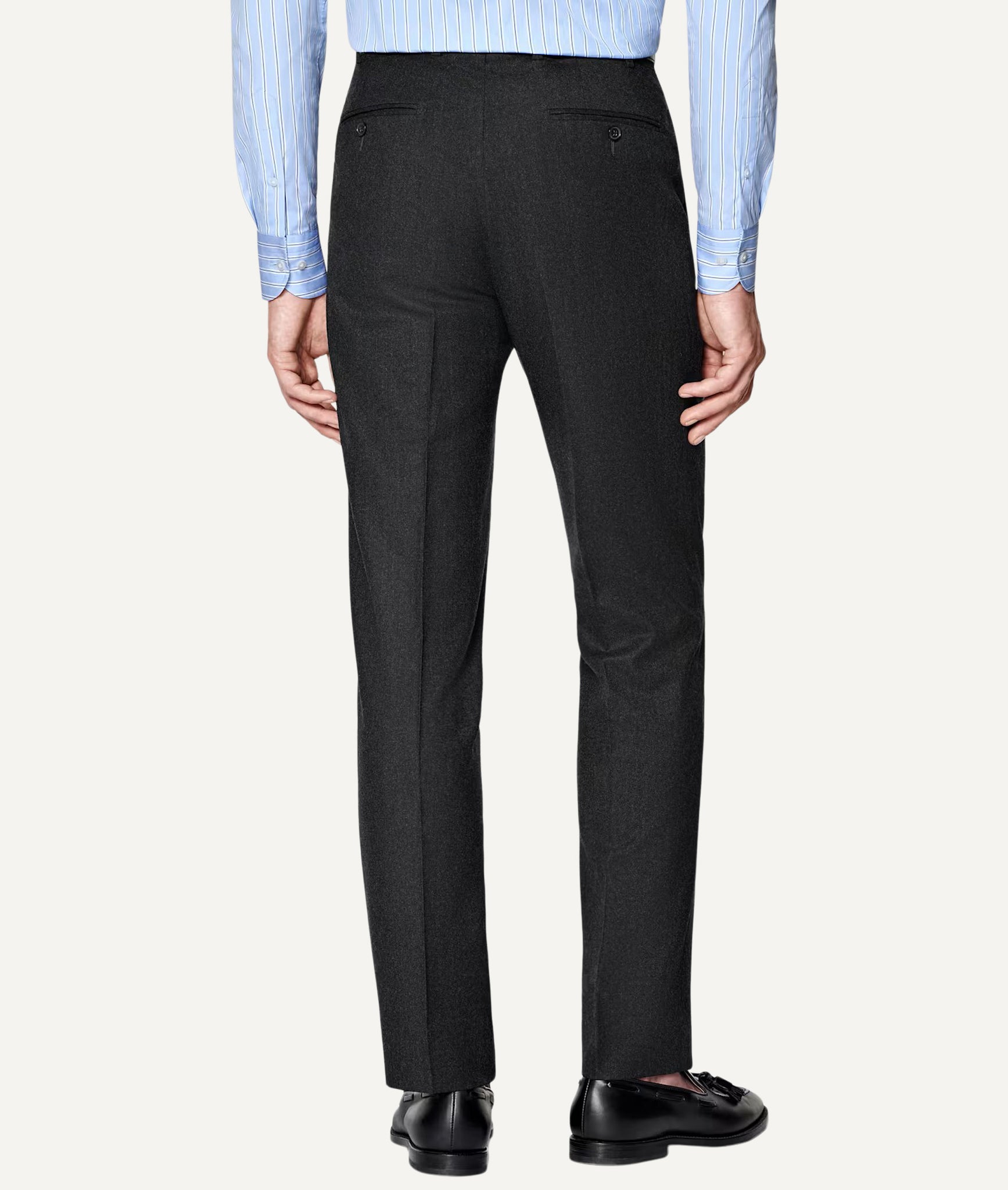 Single-Breasted Suit in Vitale Barberis Canonico Flannel Wool