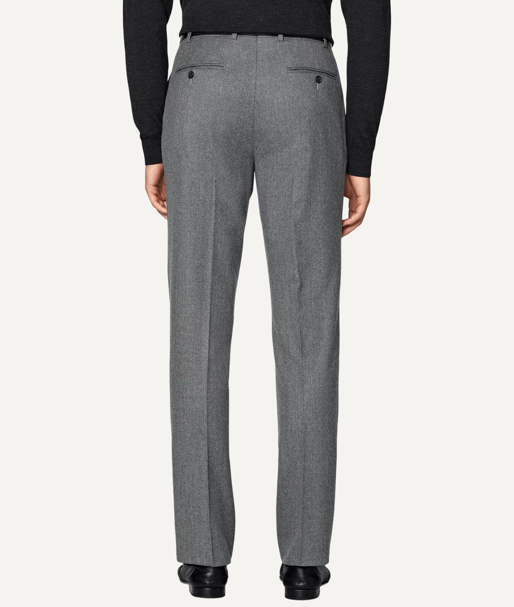 Single-Breasted Suit in Vitale Barberis Canonico Flannel Wool