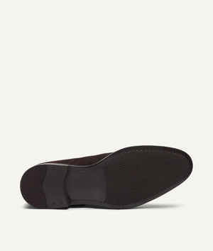 Lace-up Boot with Cap Toe in Suede