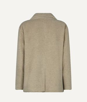Eleventy - Double Breasted Coat in Alpaca & Wool