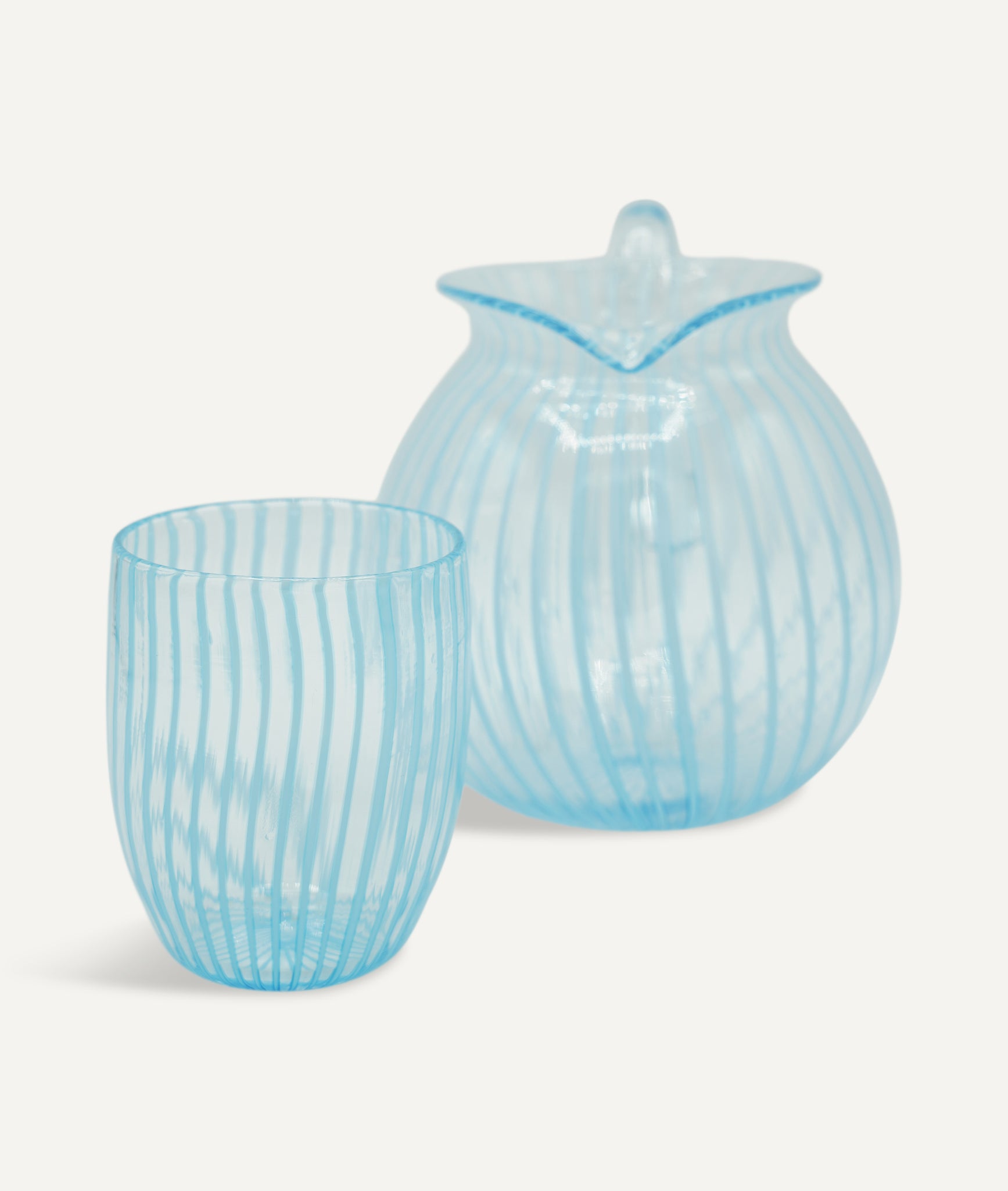 Set of Murano glass and Water jar