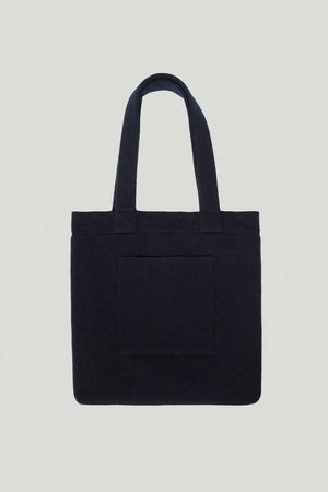 the knit tote bag abyss blue