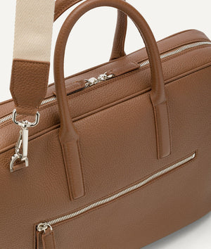 Slim Laptop Bag in Calf Leather