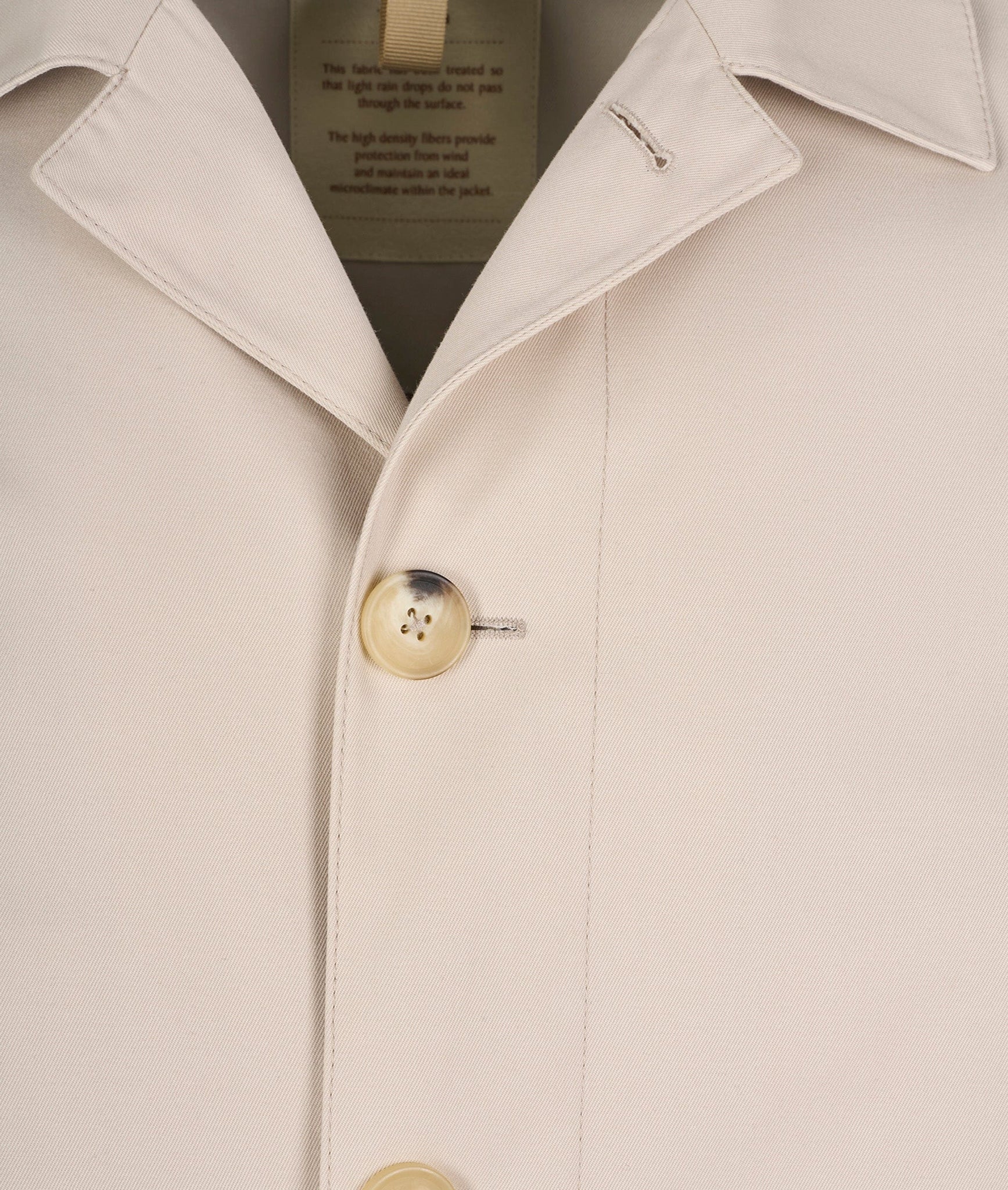 Single-Breasted Trench Coat in Olmetex