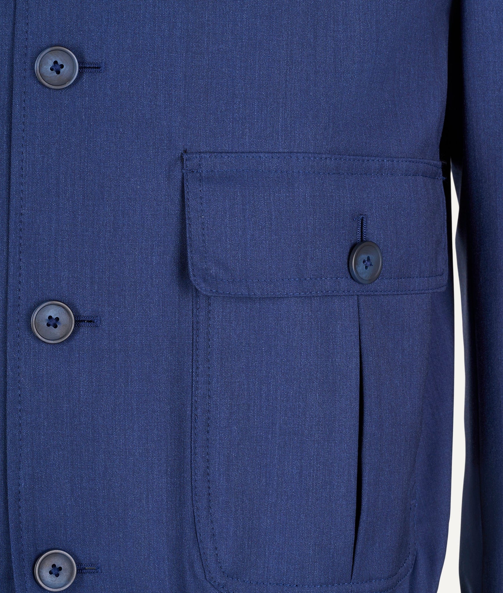 A1 Bomber Jacket in Loro Piana Green Storm System Wool