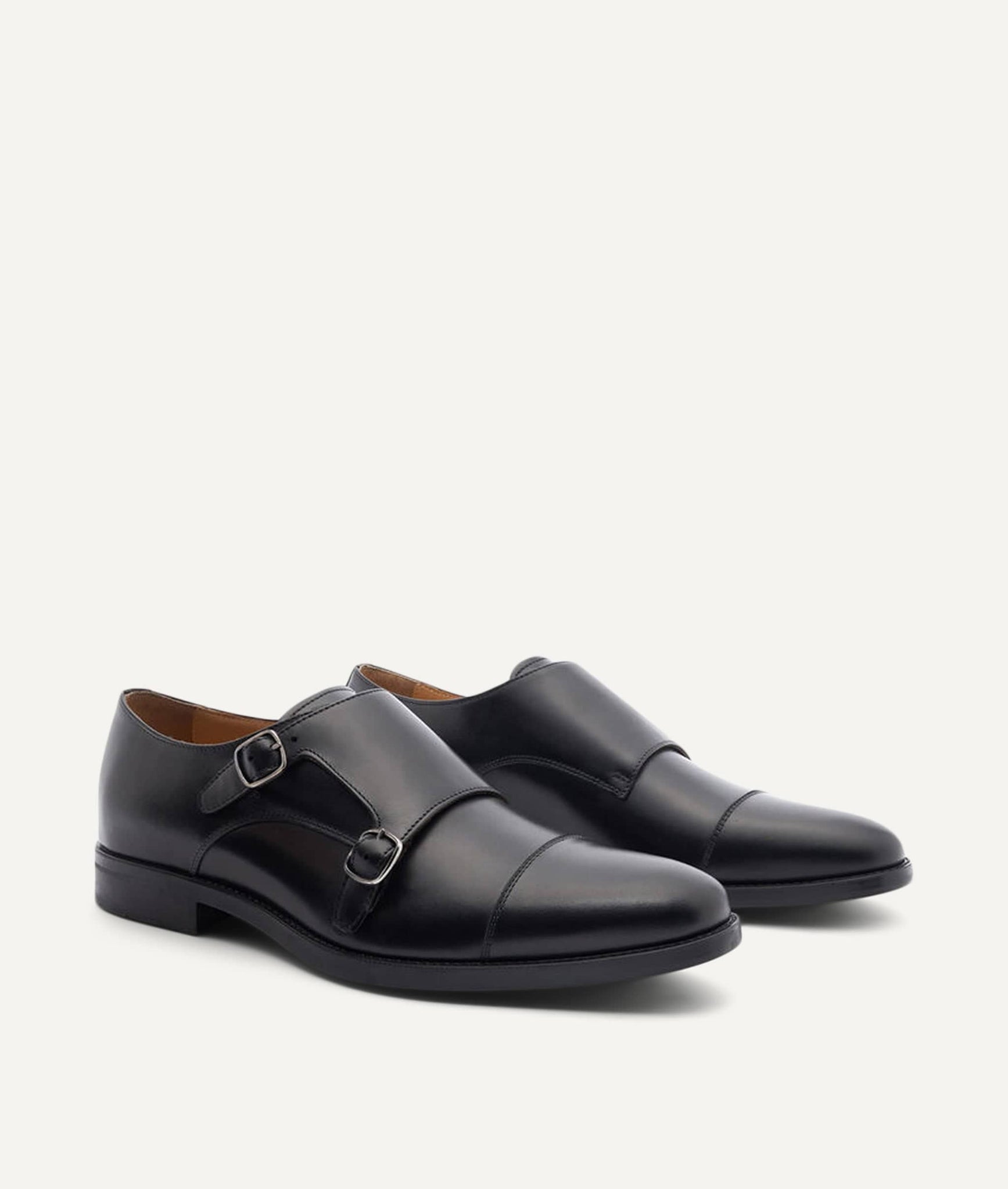 Double Monk Loafer in Calf Leather