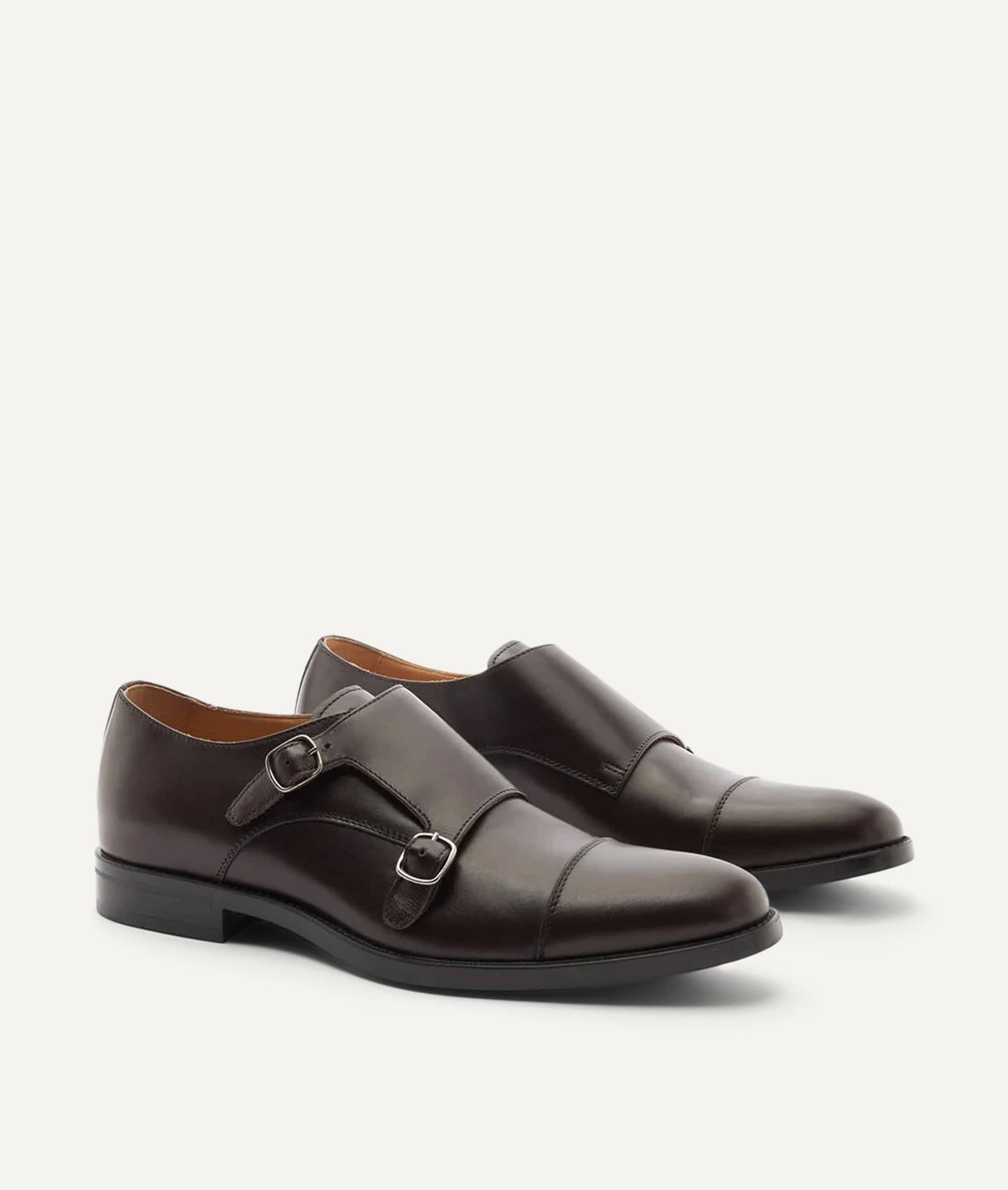 Double Monk Loafer in Calf Leather
