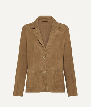 Tailored Blazer in Suede
